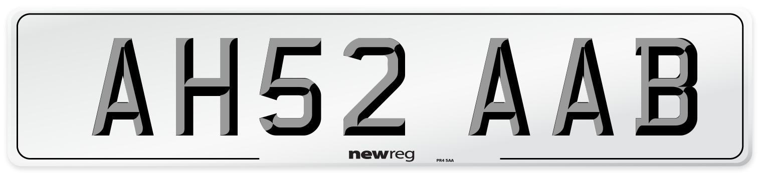 AH52 AAB Number Plate from New Reg